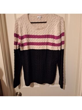 Croft & Barrow Striped Sweater XL